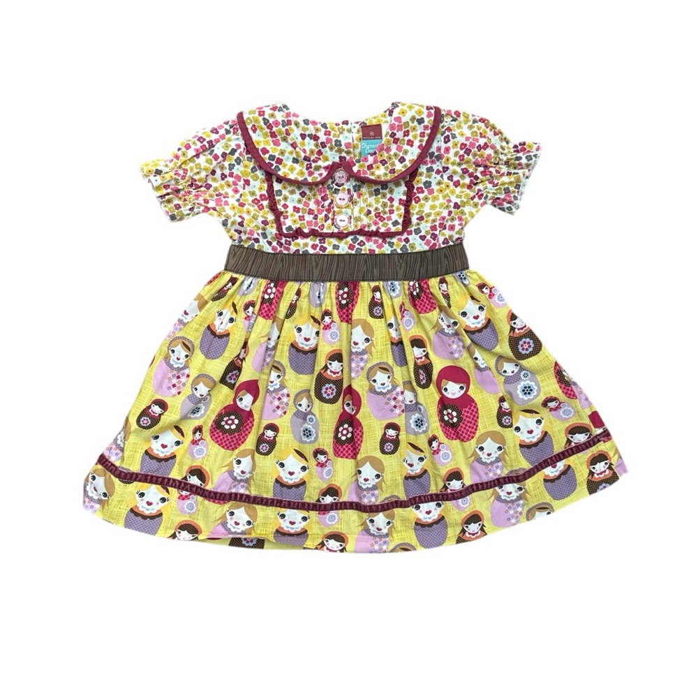 Matilda Jane Character Counts Anastasia Nesting Dolls Russian Girls Dress Sz. 4